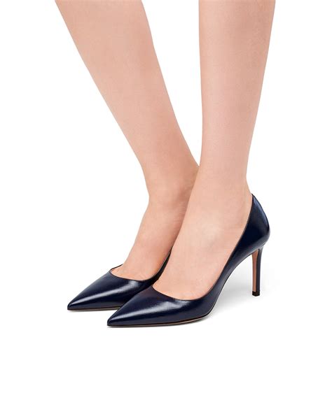 prada saffiano textured patent leather pumps|Black Patent Saffiano Leather Pumps .